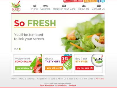 Soho 2 advertising in wilkes barre dh designs juicy new york city restuarant nyc salad salad website soho website