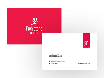 Prehistoric Chef Business Cards chef chef logo prehistoric business cards prehistoric chef business cards