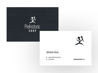 Prehistoric Chef Business Cards 2 chef chef logo prehistoric business cards prehistoric chef business cards