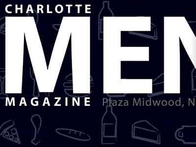 Menu cover illustration logo magazine