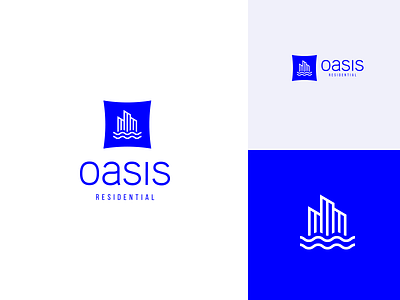 Oasis 2 oasis logo residential logo. logo