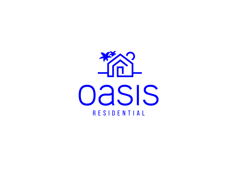 Oasis Other Variations oasis logo residential logo. logo