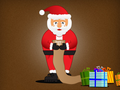 Santa Illustration christmas dh designs holiday illustration jolly santa santas list sc wilkes barre advertising xmas