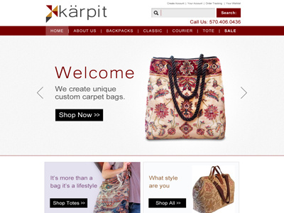 Karpit Website Dribble