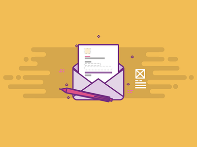 You've got mail! design email flat icon ui