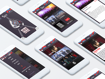 Wasla Music Festival App Design app dark design festival ios iphone mobile music ui ux