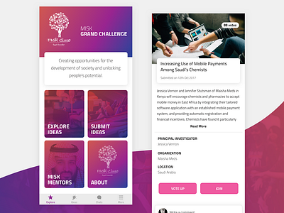 Ideas Challenge App