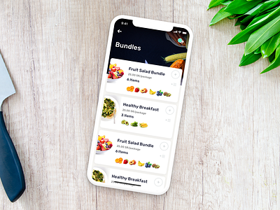 Healthy Bundles - delivery app