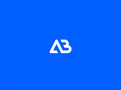Afrobat Construction a ab b blue brand logo monogram typography