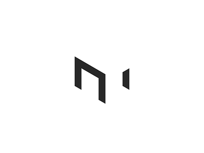M + Table chair clean furniture letter logo m minimalist monogram negative sygnet table