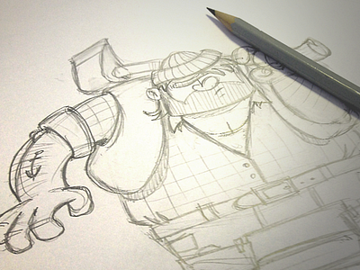 Lumberjack (WIP) draw drawing illustration lumberjack pencil sketch