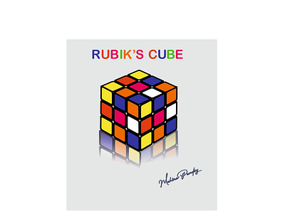 RUBIK'S CUBE branding design illustration mahimapandey