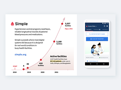 Slide deck for Simple.org graph marketing pitch presentation simple slide