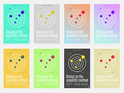 Design as the Scientific Method: Poster graphic design poster screenprint