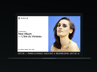 Yelle art direction design digital interface design responsive ui ux