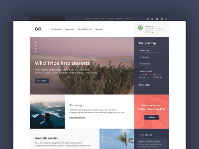 GO. art design direction interface ui ux web