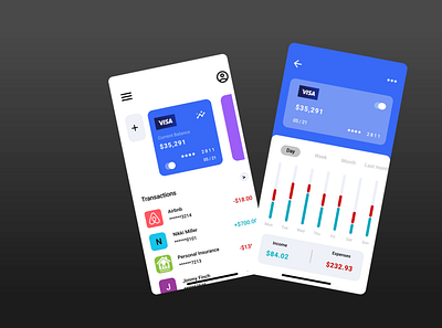 Expense Wise. android app expense tracker ui