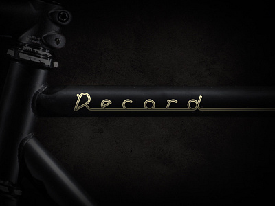 Record art bike branding decal fixed for fun lettering logo typography ukraine ussr