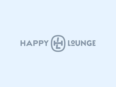 Happy Lounge Logo. Option 1 branding lettering logo typography ukraine