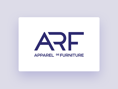 Apparel de Furniture Logo. Option 2 (Approved) branding identity lettering logo typography ukraine