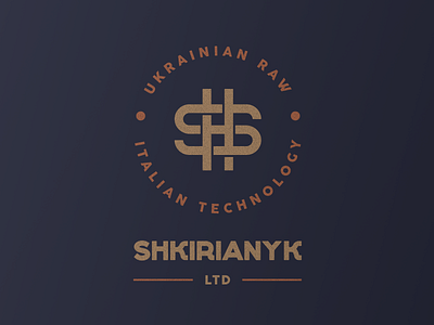 Shkirianyk Logo (Option 1) branding identity lettering logo typography ukraine