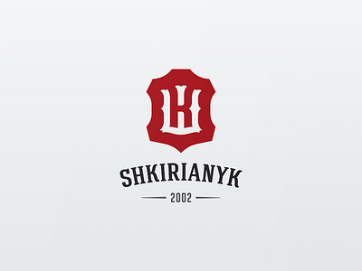 Shkirianyk Logo (Option 2, approved) branding identity lettering logo typography ukraine