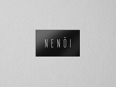 Nenoi Lingerie Logo (Option 2) branding identity lettering logo typography ukraine