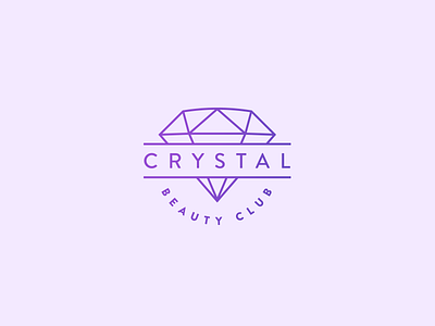 Crystal Beauty Club Logo (other version) branding lettering logo typography ukraine