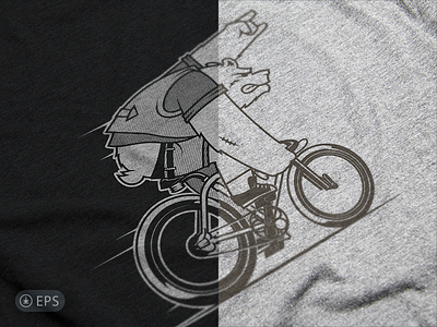 Otakoyee Bear on CaliBRO Bike art bike custom digital fashion fun print t shirt ukraine urban vector wear