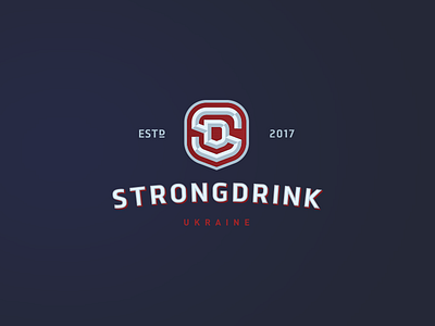 Strongdrink branding illustration lettering logo typography ukraine