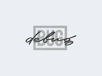 Bug/Debug branding calligraphy identity lettering logo typography ukraine