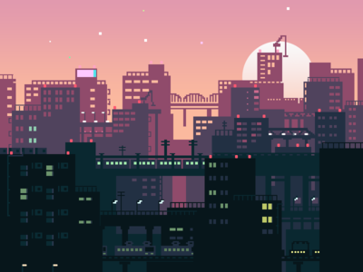 City Sunset by bin.xiang - Dribbble