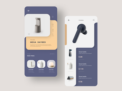 Smart home app design illustration typography ui
