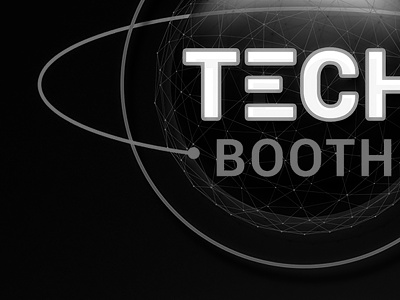 Tech Poster adobe and black booth photoshop poster tech white