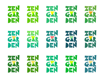 Zengarden Logo design garden gardens green logo logodesign logotype memo sun zen
