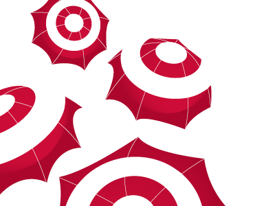 celebrating five years of work identity illustration target umbrella