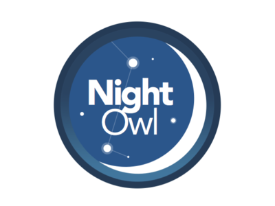 "night owl" badge design achievements badge