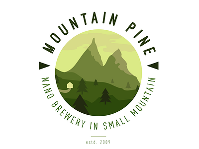 Mountain Pine Brewery beer brewery green logo mountain
