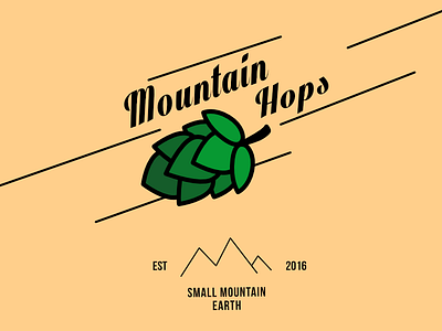 Mountain Hops beer brewery hops logo mountain new