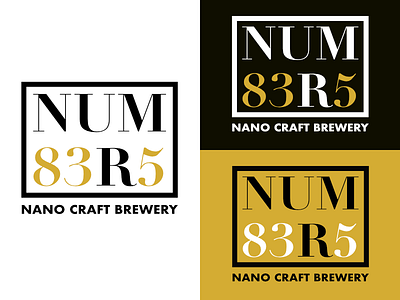 Numbers beer brewery craft logo numbers test