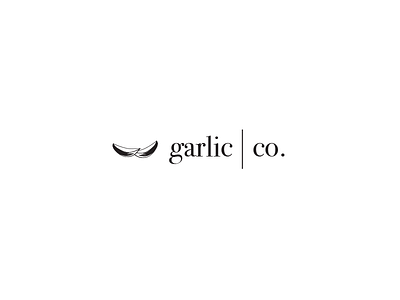 Garlic Co. brand company design garlic logo new