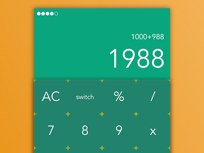 Daily UI Challenge #004 - Calculator