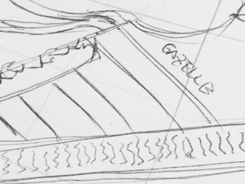 adidas gazelle drawing