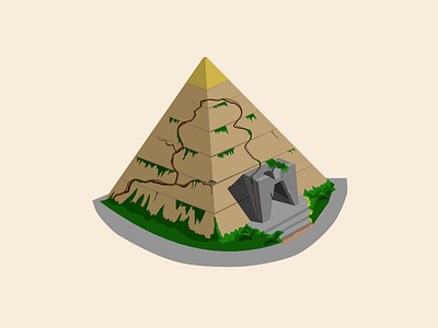 Lost Adventure of K'tor illustration lost adventure pyramid sketch