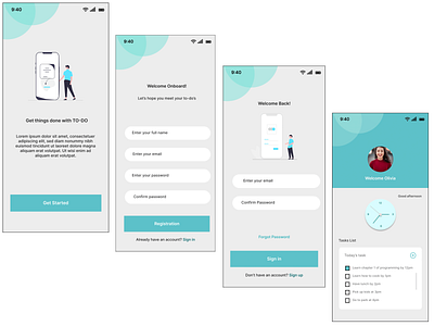 To do task app screens sample using figma branding challenge design developer figma form ui designer ux developer