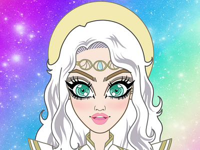 Pleiadian Girl Illustration