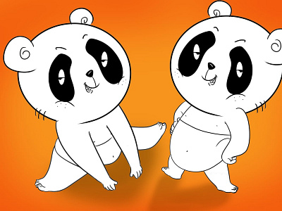 Cute Panda concept art character design concept art graphic design illustration