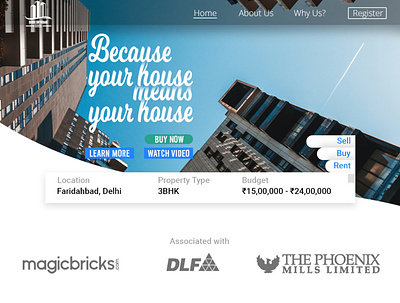 Real Estate Landing Page graphic design graphics design ui web design