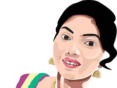 Portrait illustration vector