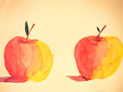 Watercolor Apples watercolor